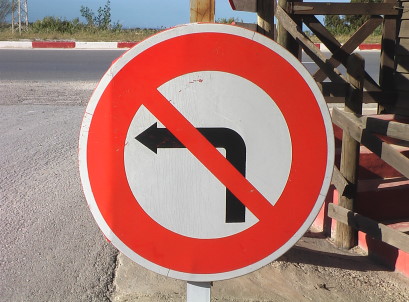 Traffic sign Tunisia